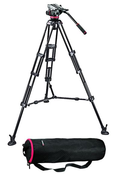 Manfrotto MVH502/546BK 2 Stage Tripod/Payload 4 Kg, w/Original Softbag *ราคารวมภาษี